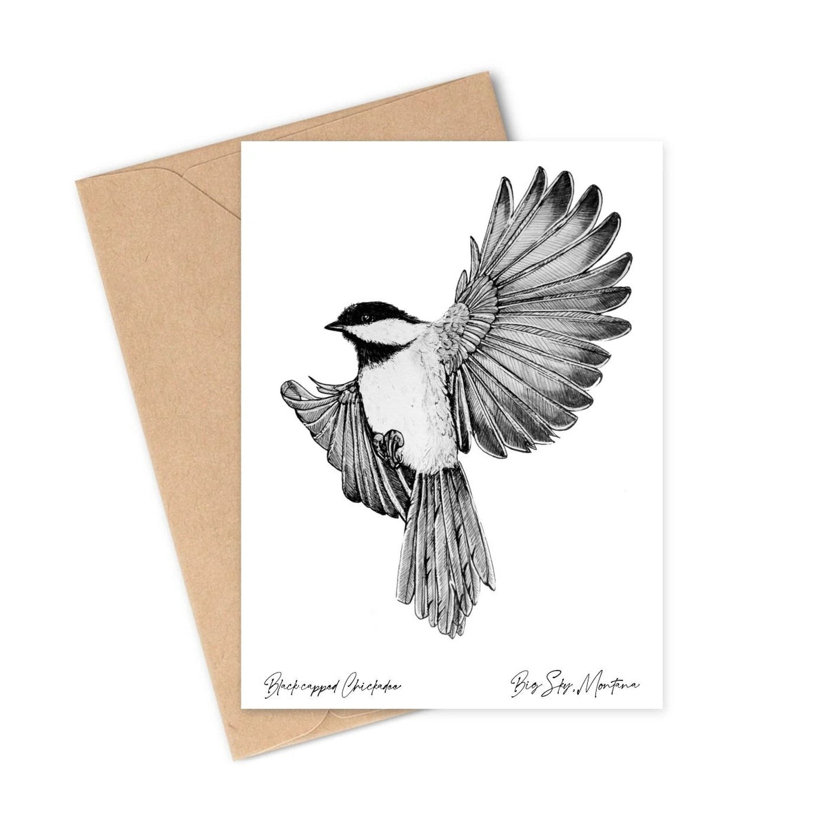 Black-Capped Chickadee Card
