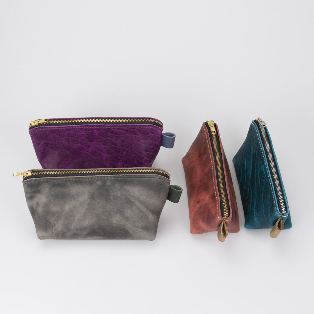 Purple Velvet Cosmetic Bag