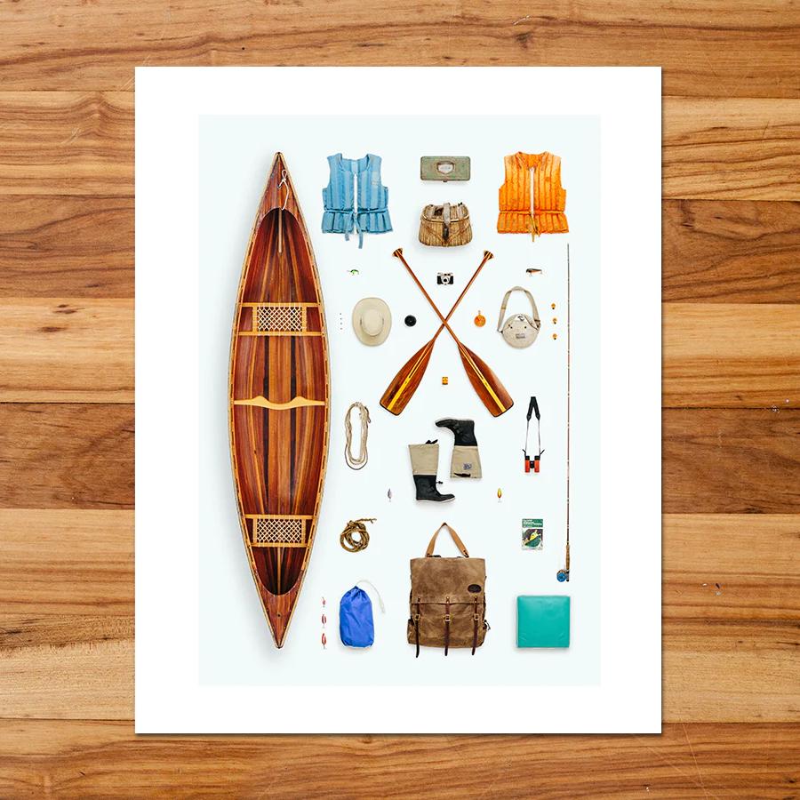 Fly fishing, tying and camping items signed and numbered prints by Mandy  Mohler