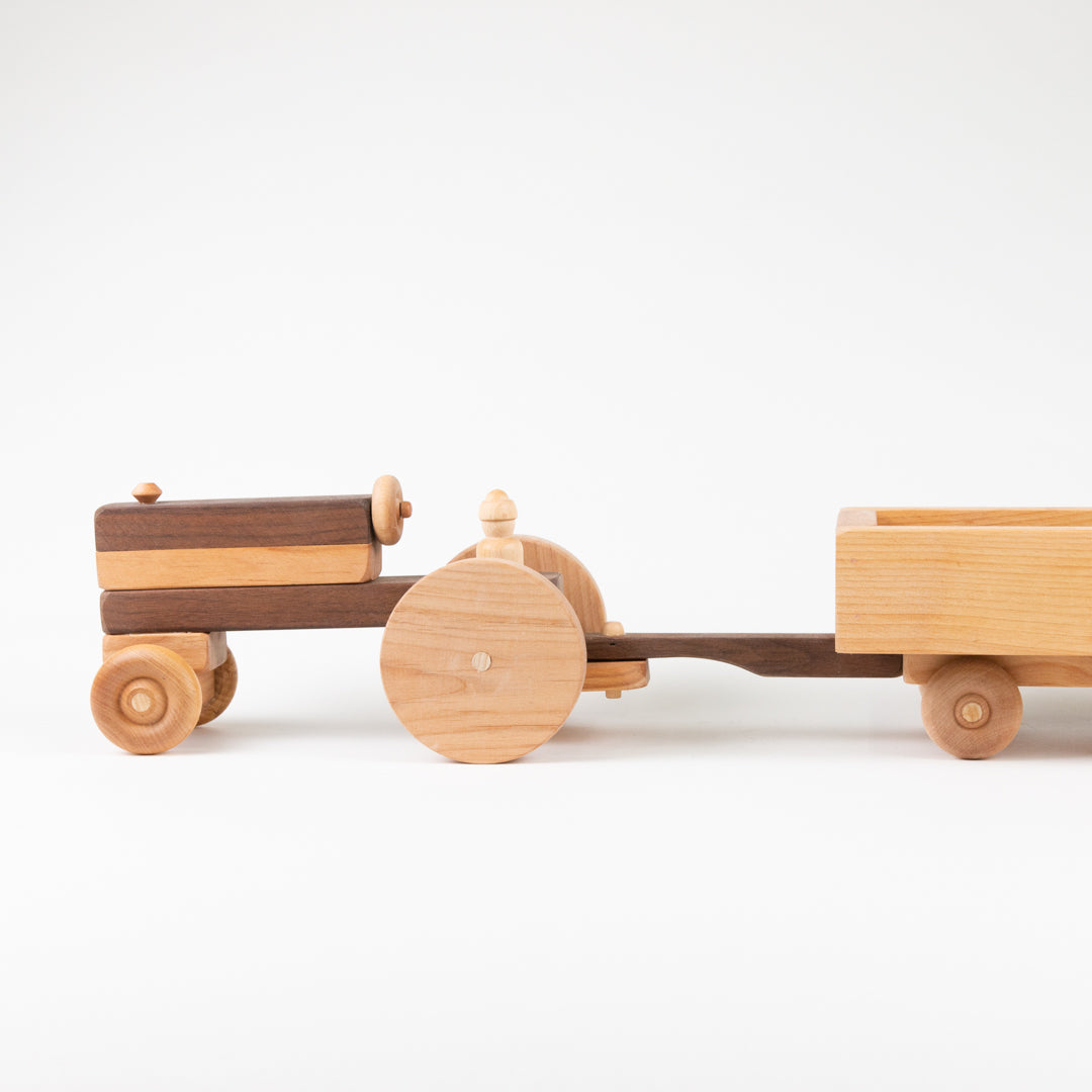 Handcrafted cheapest Wooden Tractor Wagon