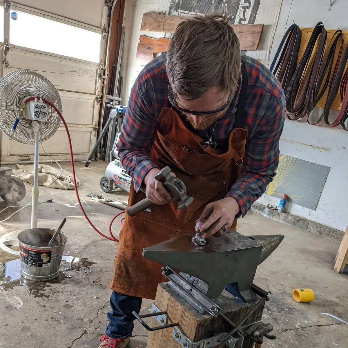 Copper and Steel Coffee Scoop