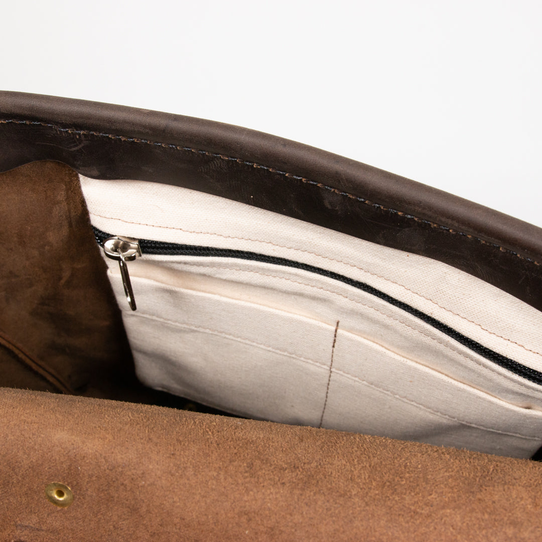 Leather Messenger Bag