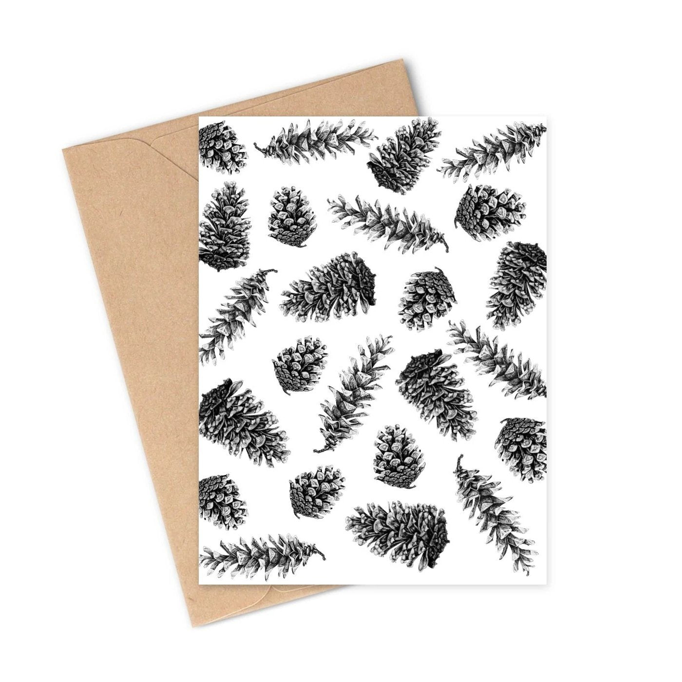 Pinecone Collage Card