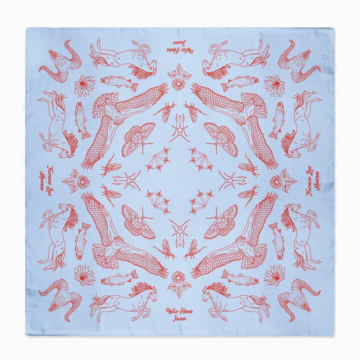 WILD HORSE ISLAND - FLATHEAD LAKE BANDANA