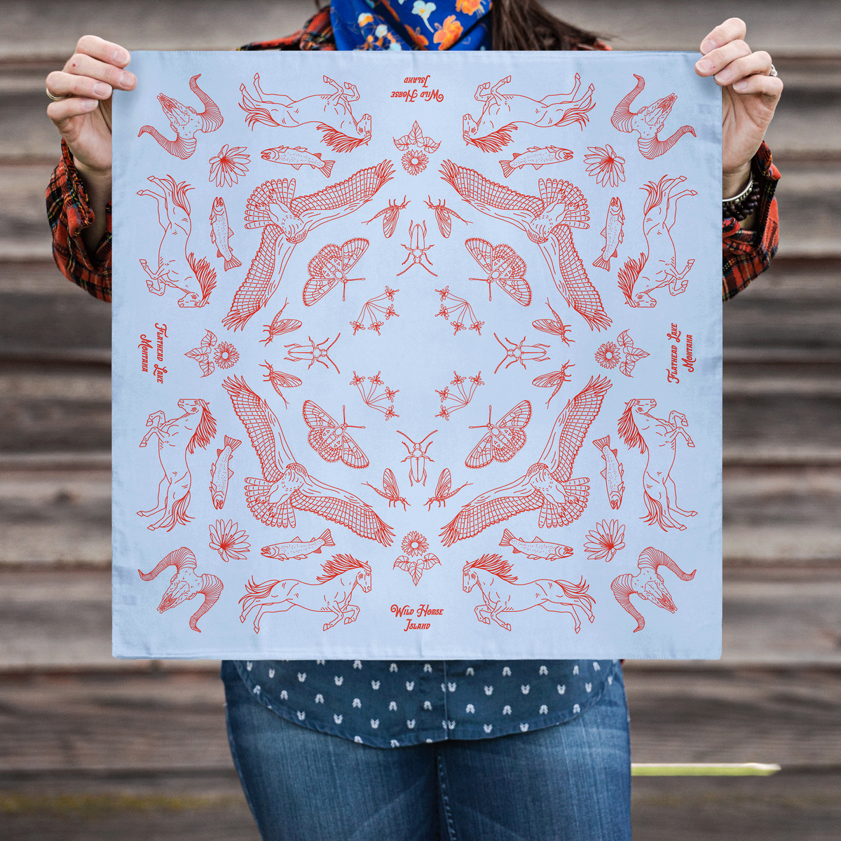 WILD HORSE ISLAND - FLATHEAD LAKE BANDANA