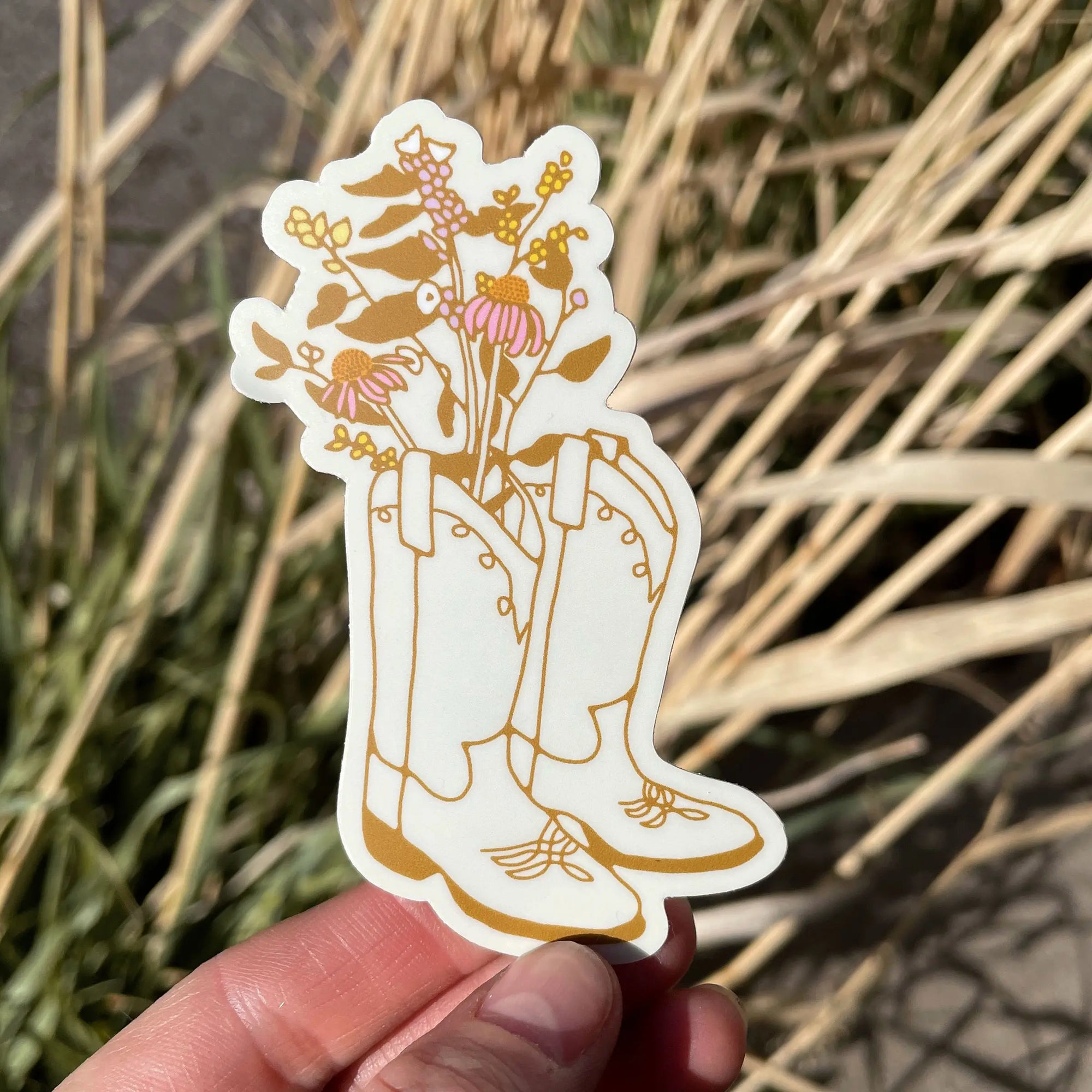 Boot Blossom Sticker