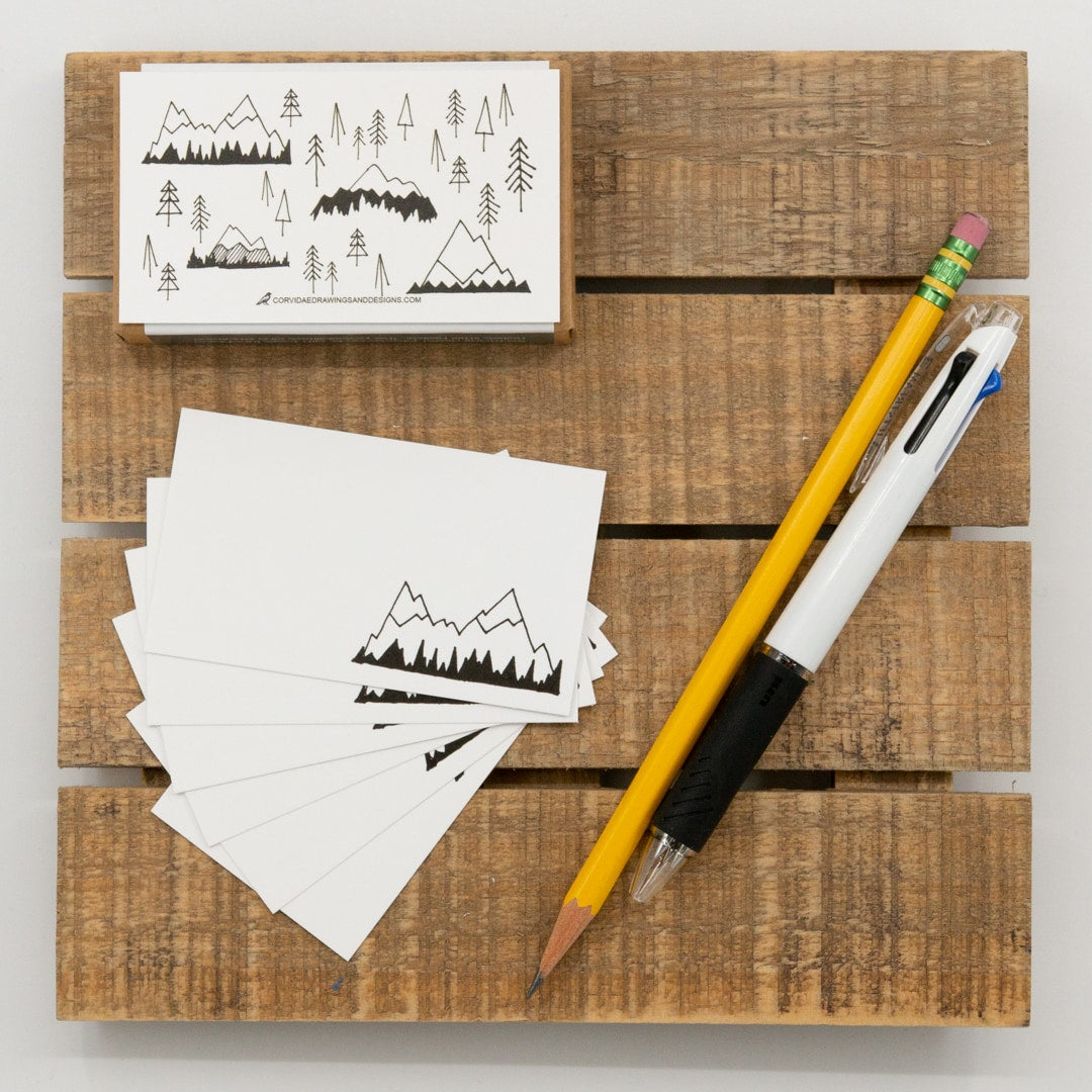 Small Note Card Tiny Note Cards - handMADE Montana