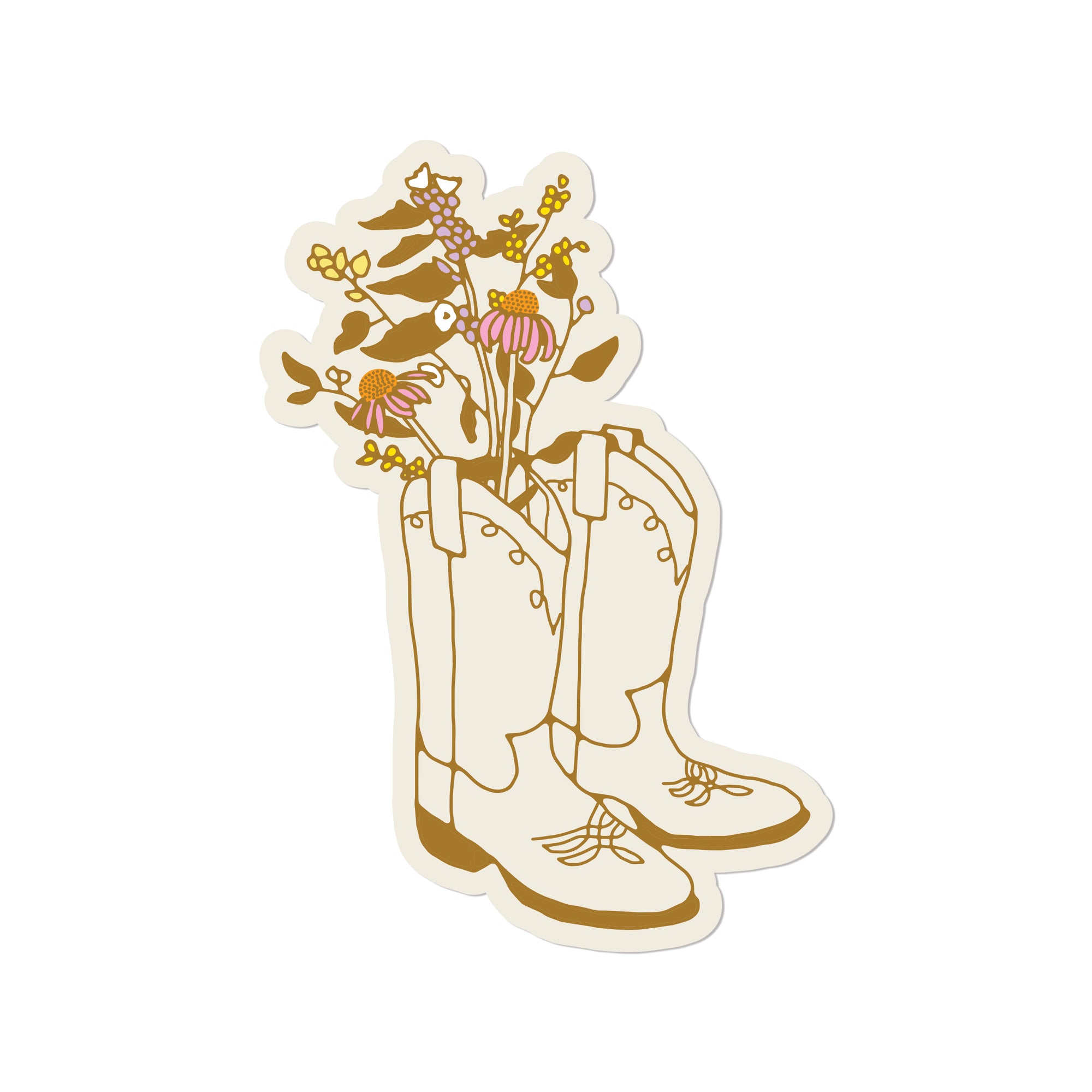 Boot Blossom Sticker