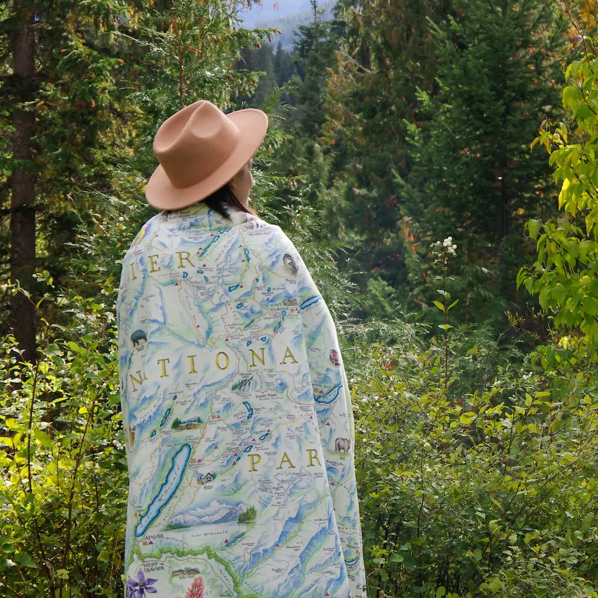 Glacier National Park Fleece Blanket
