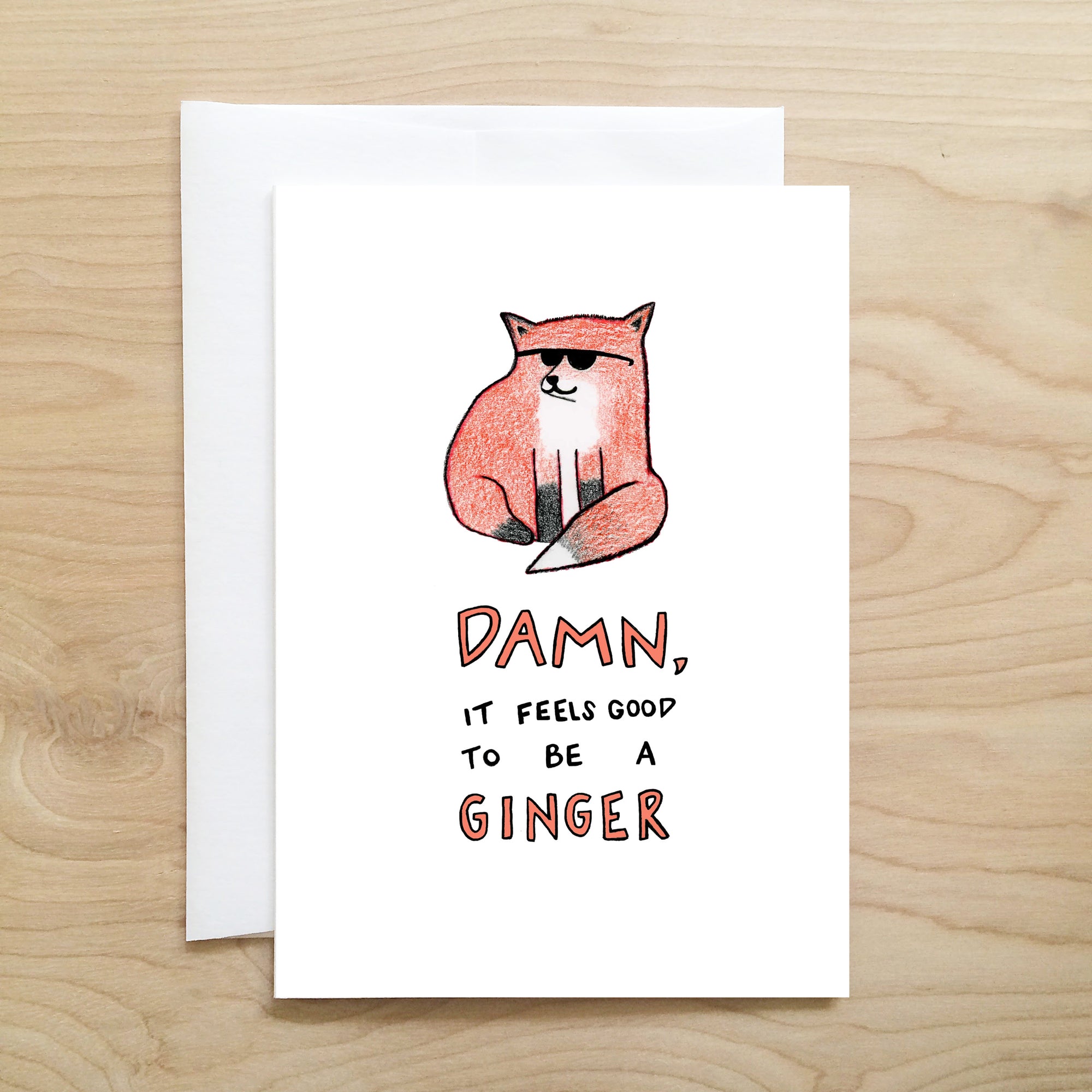 GOOD TO BE A GINGER CARD