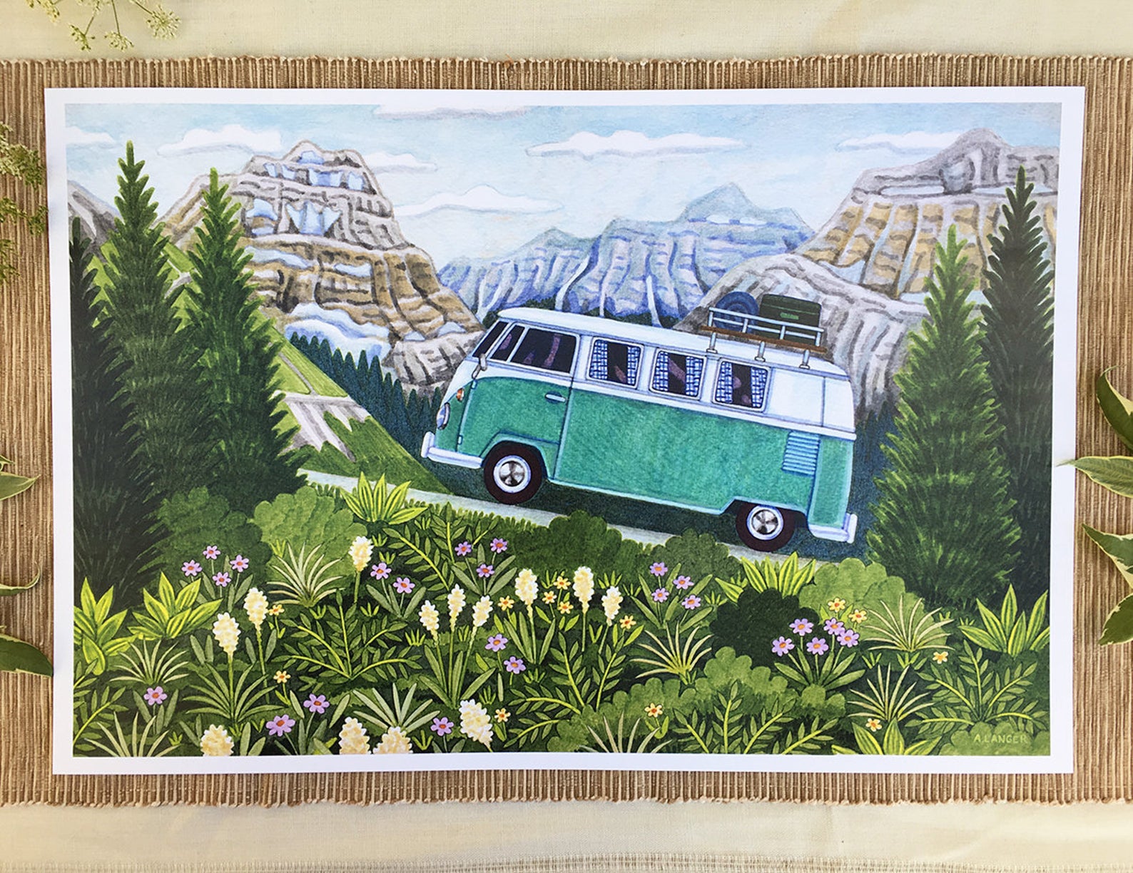Going to the Sun Camper Print