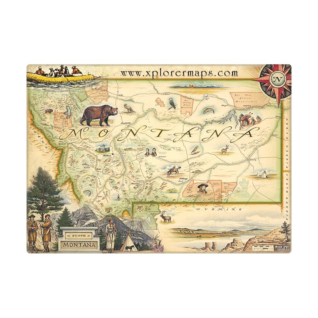 MONTANA MAP MAGNET