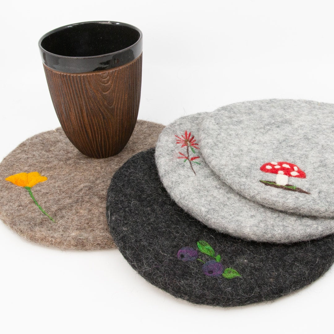 Wool Felted Trivets