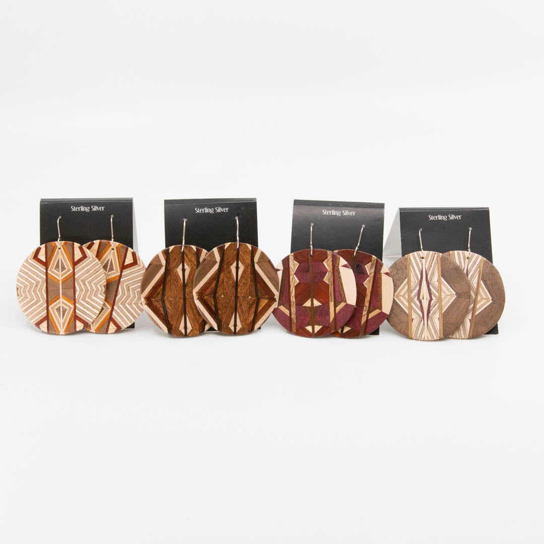 WOODEN LARGE EARRINGS