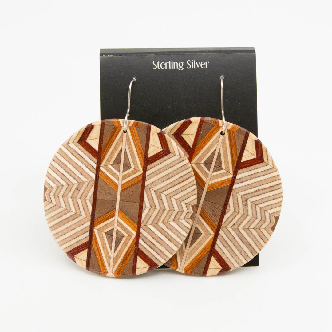 WOODEN LARGE EARRINGS