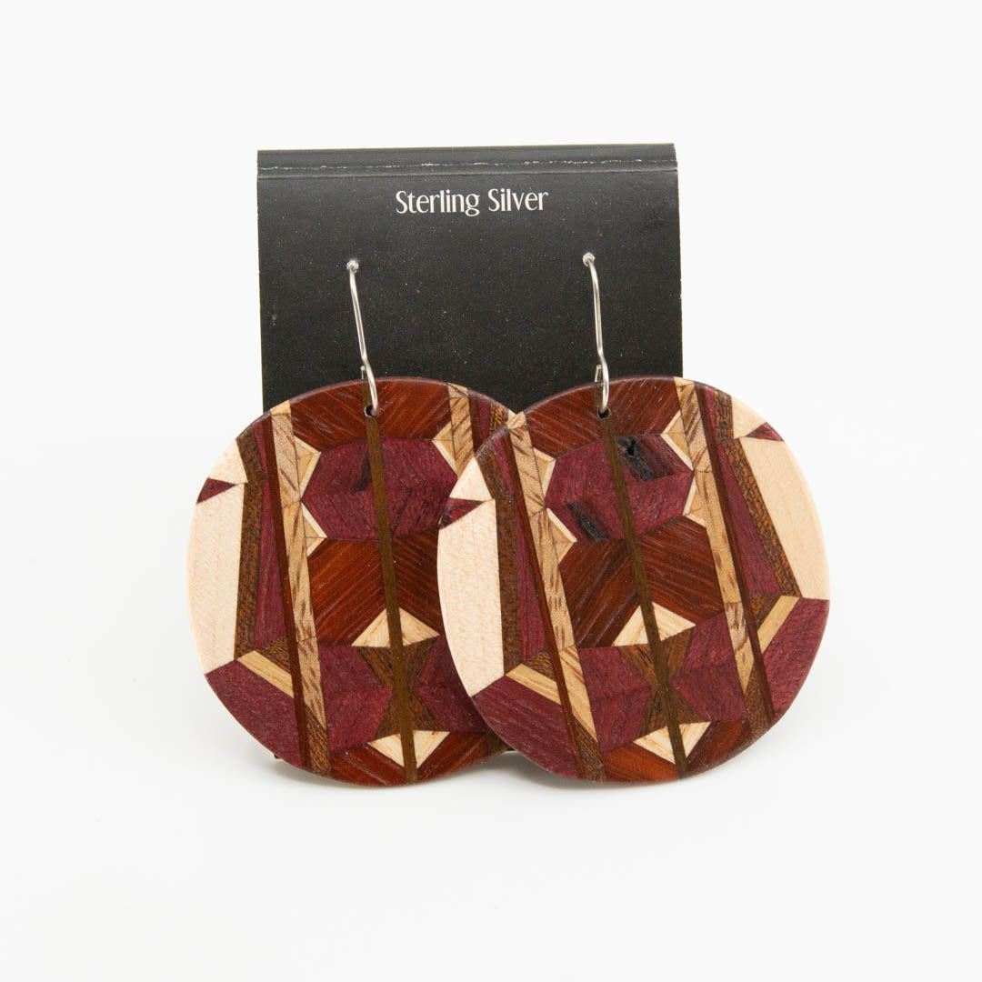 WOODEN LARGE EARRINGS