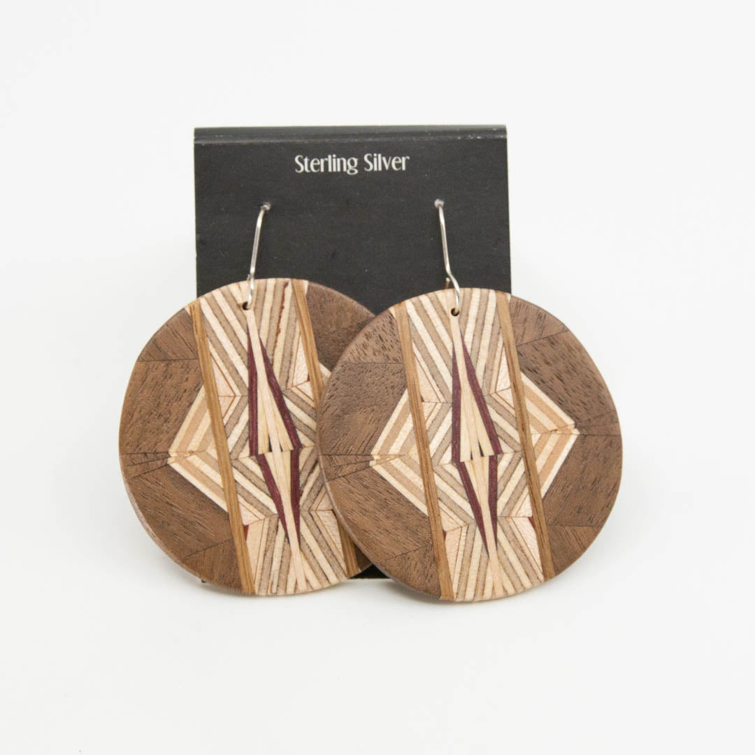 WOODEN LARGE EARRINGS
